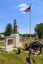 Molly Pitcher Standing in Old Graveyard in Carlisle